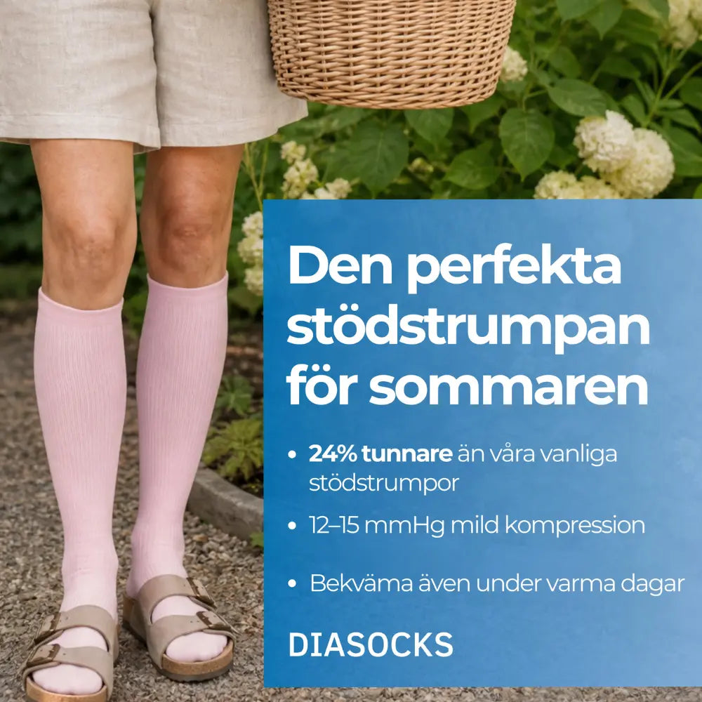 Diasocks Tunn Stödstrumpa (12–15 mmHg)