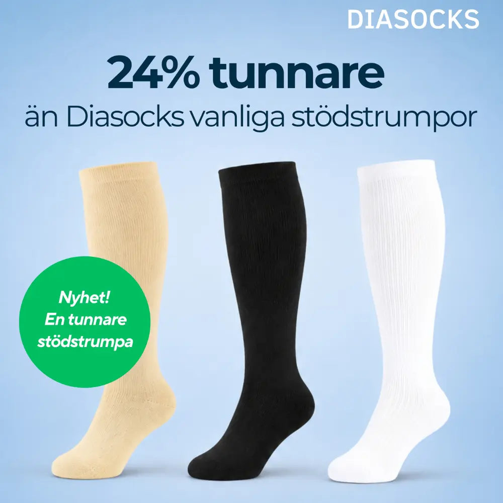 Diasocks Tunn Stödstrumpa (12–15 mmHg)