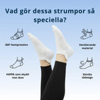 Ankelstrumpor i bambu med mild kompression