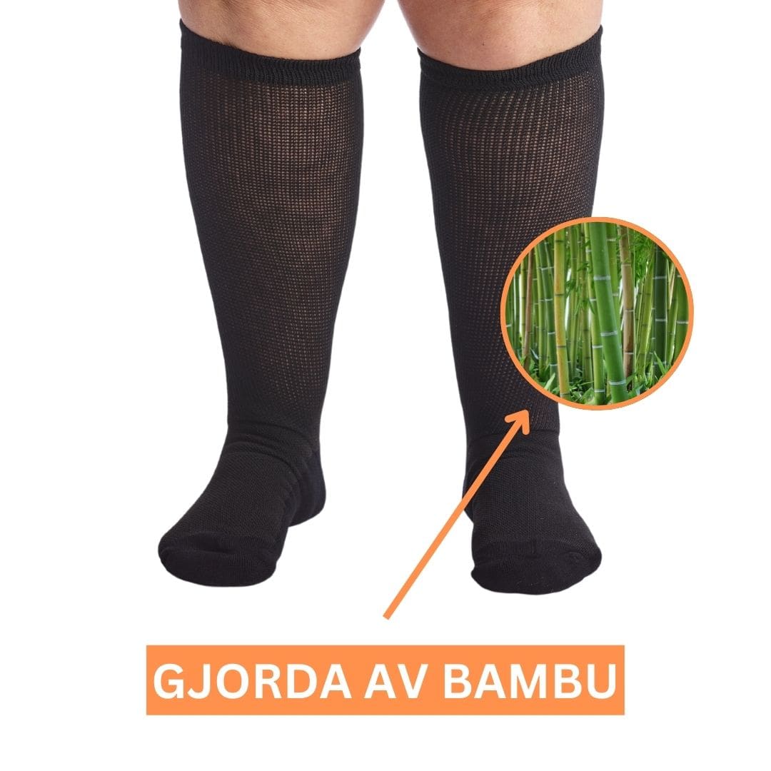 Komfortstrumpor bambu