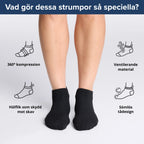 Ankelstrumpor i bambu med mild kompression