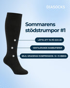 Diasocks Tunn Stödstrumpa (12–15 mmHg)