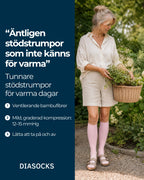 Diasocks Tunn Stödstrumpa (12–15 mmHg)